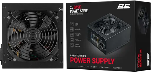 Блок питания 2E Basic Power 600W (2E-BP600-120APFC)