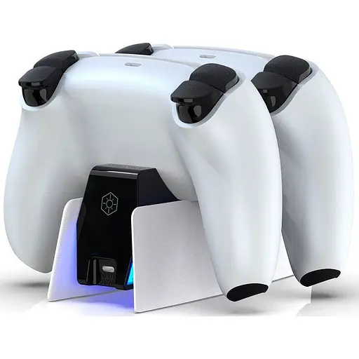 Зарядна станція Honcam Charging Station для DualSense Sony PS5 White (86897) - фото 5