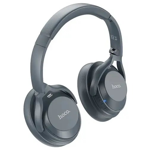 Навушники Hoco W37 Sound Active Noise Reduction BT headset | BT5.3, AUX, 33h | blue - фото 2