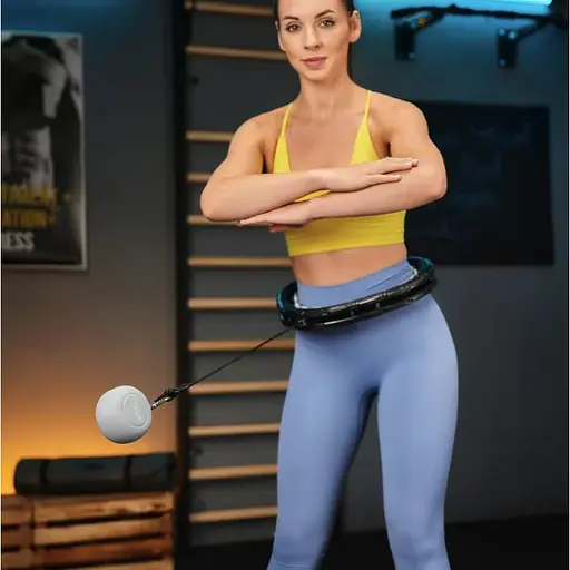 Хулахуп Trex Sport TX-010CHH массажный с утяжелителем черный - фото 4