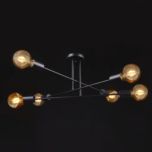 Люстра Brille E27 BK 60W (BL-694S/6) - фото 4