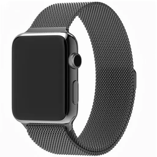 Ремешок Creasted для часов Milanese loop steel bracelet Apple watch, 38 40 мм Dark gray
