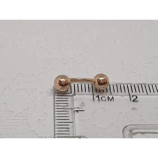 Золота сережка-пірсинг Favoritum. 310129_5 - фото 3