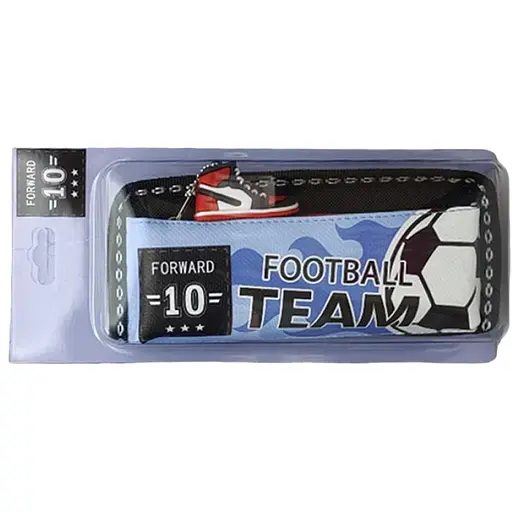 Пенал-косметичка с подвеской Футбол-кеды, 2 молнии, 2527 (в ассортименте)