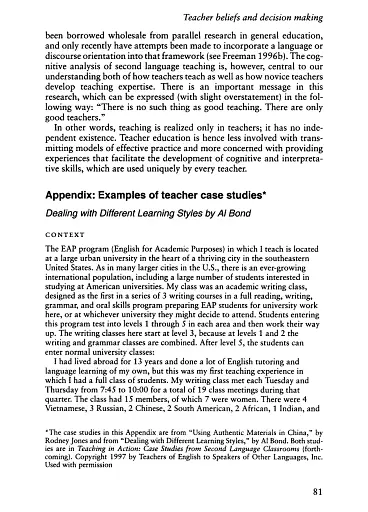 Beyond Training: Perspectives on Language Teacher Education - фото 18