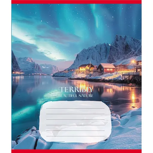 Зошит учнівський "Неймовірно красива природа" Leader 024-560107L-2 в лінію, 24 аркуші - фото 1