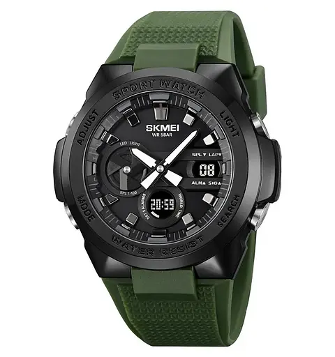 Годинник чоловічий наручний спортивний Skmei 2105 (Зелений)
