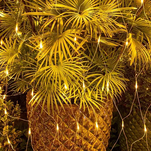 TIYUPA 3M x 2M Уличные сетчатые светильники, 204 светодиодные сказочные гирлянды - фото 7