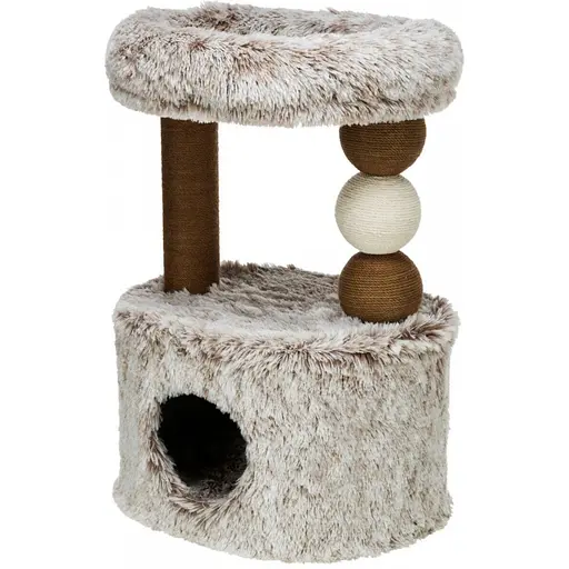Дряпка-будиночок Trixie Harvey для котів джут/плюш біло-коричнева 54х40х73 см [CD] - фото 4