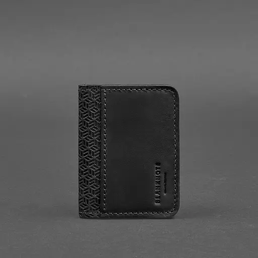 Кожаная обложка для ID-паспорта и водительского заседания 4.0 Карбон черный - фото 6