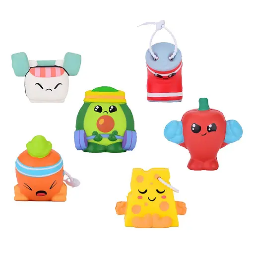 Сквіш іграшка-сюрприз "Спортивні смаколики" #sbabam 13/SC24, 6 героїв - фото 2