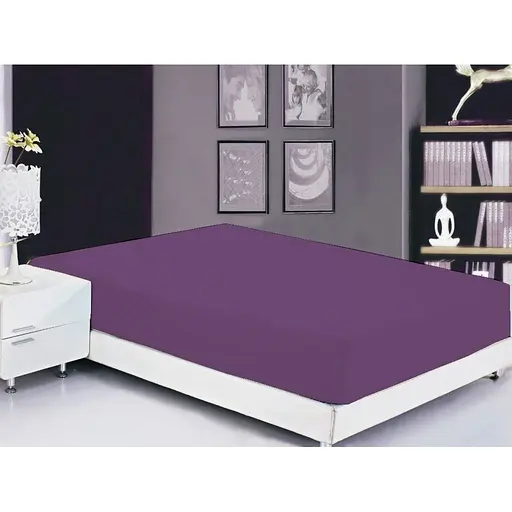 Простирадло на резинці TAG Tekstil Sunset Purple 180х200х20 см 000163509 - фото 1