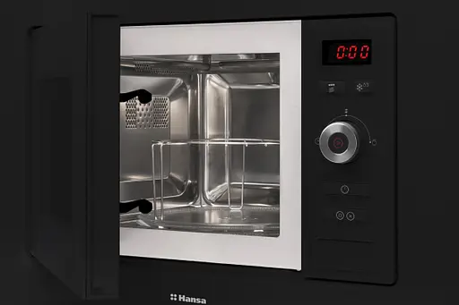 Микроволновая печь Hansa встраиваемая 20л 800Вт гриль дисплей черный - фото 2