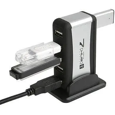 Хаб Usb Lapara LA-UH7315, черный, Usb 2.0 - 7xUsb 2.0, блок питания - фото 1