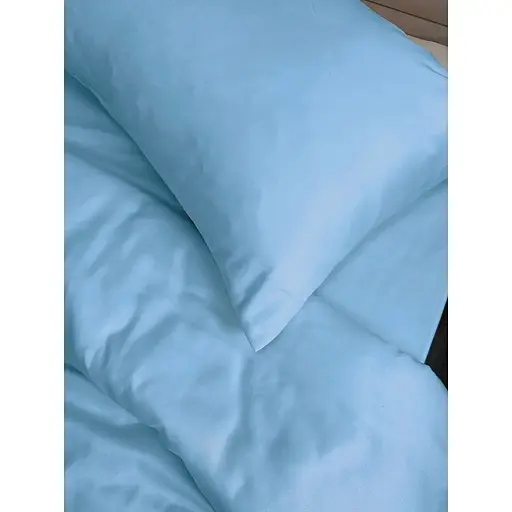 Комплект постільної білизни Ecotton Blue півтораспальний полісатин блакитний (25308) - фото 3