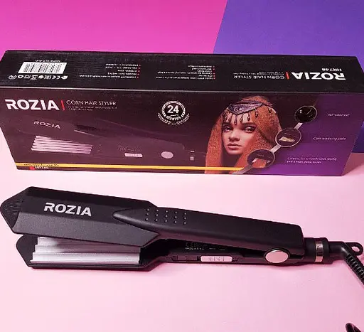 Професійна плойка гофре для кореневого об'єму волосся Rozia HR 746 велике гофре кераміка 30 Вт - фото 7