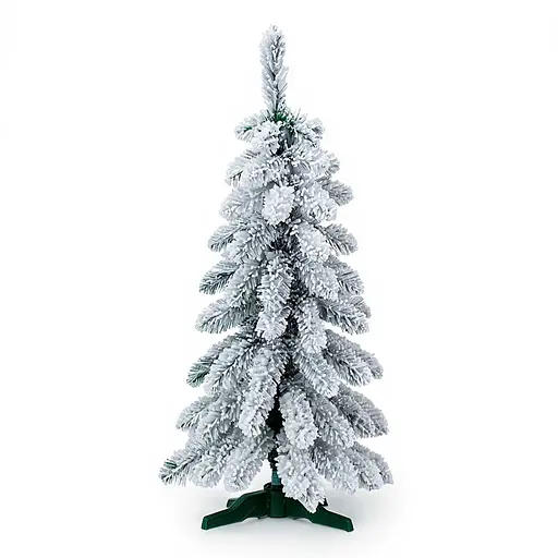 Штучна новорічна декоративна ялинка «Снігова королева» засніжена 90 см Lugi SOK-M-05-3