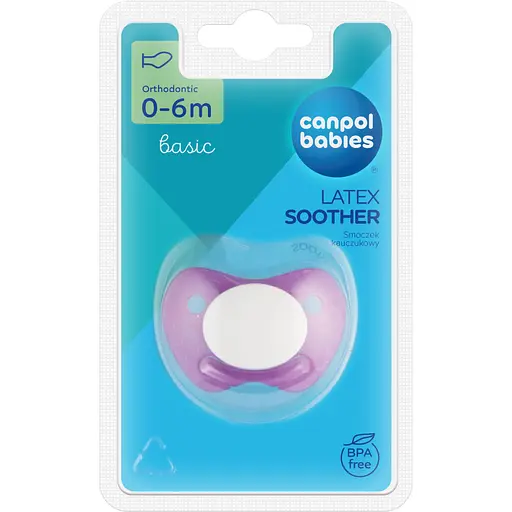 Пустышка Canpol babies Basic латексная анатомическая 0-6 мес. в ассортименте (22/425_new) - фото 5