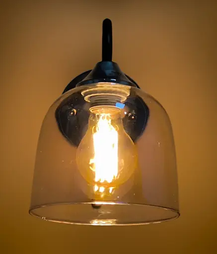 Бра Brille LK-726W/1 E27 BK+CH в спальню - фото 4