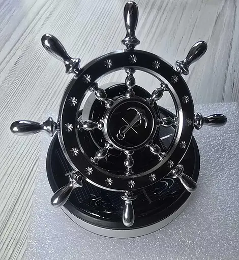 Ароматизатор автомобильный Штурвал на солнечной батарее (Серебристый) - фото 4