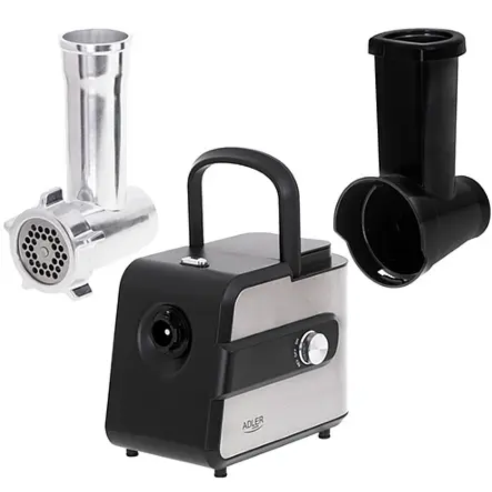 Мясорубка №5 с слайсером + насадка на колбасу и кеббе Adler AD 4813 - фото 6