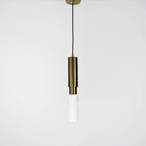 Підвіс Gleam із білим мармуровим плафоном в стилі Ар-деко Line.F SC 1/1 WH - фото 6