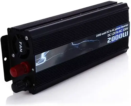 Универсальный автомобильный инвертор UKC 12V/220V 2000W преобразователь напряжения - фото 3