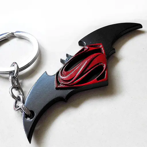 Брелок Бетмен Супермен Batman Superman кинологотип BS10.017r - фото 2