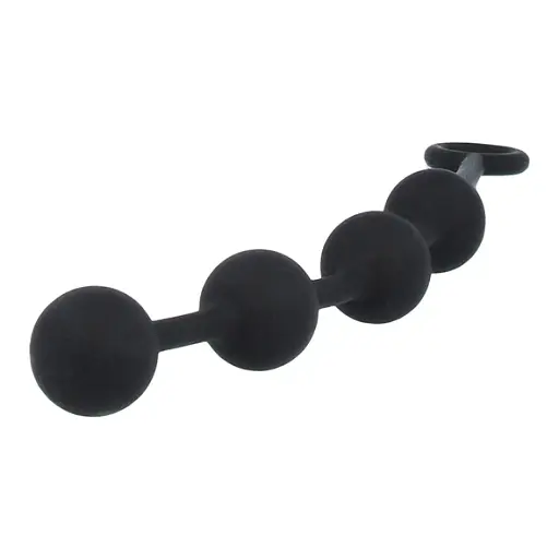 Анальний ланцюжок Nexus Excite Medium Anal Beads 23 см (чорний) - фото 3