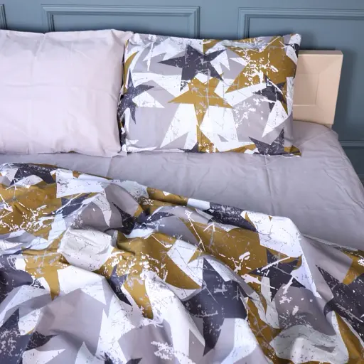 Простирадло MirSon Бязь 17-0708 Smoky Starlight 200x220 см світло-сіре (2200010617948) - фото 3