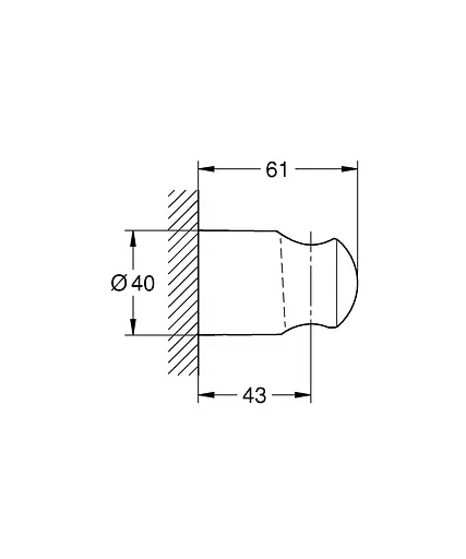 Держатель ручного душа Grohe QuickFix Vitalio Universal 279582430 Хром - фото 3