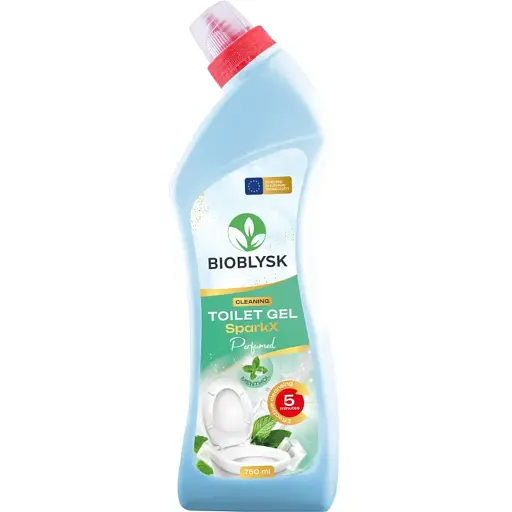 Гель очищающий для туалета BioBlysk SparkX Menthol парфюмированный 1 л