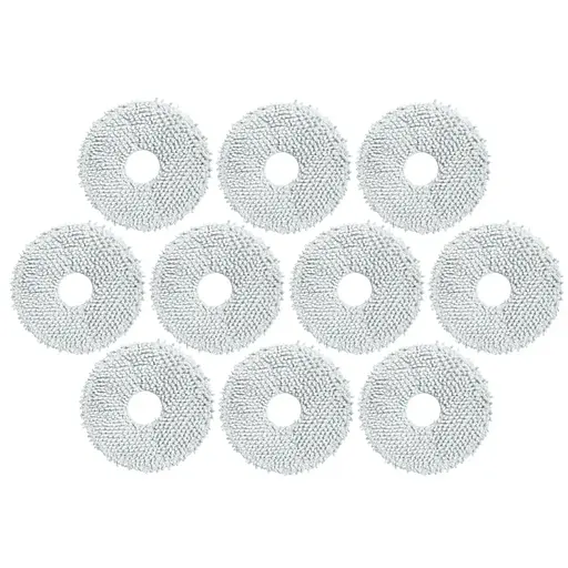 Микрофибровые накладки для робот-пылесоса Roborock Q Revo ( QR02-00 / QR52-00 ) / Qrevo 5AE / Qrevo 5A1 /10 шт. - фото 1