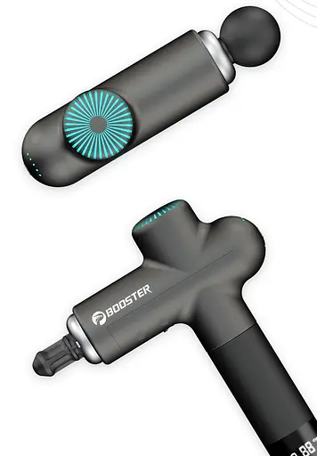 Перкусійний масажний пістолет Booster Lightsaber тригерних точок Massage Gun - фото 2