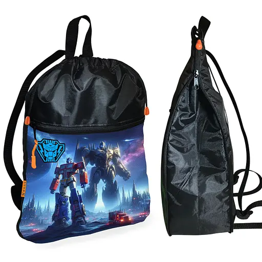 Шкільний рюкзак дитячий Трансформери + Сумка для взуття спортивної форми рюкзак-мішок хлопчикові (01852) - фото 2