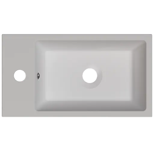 Раковина матова накладна Amidicon Mini 45 450x250 з литого каменю MINI_45_MAT, Білий матовий - фото 4