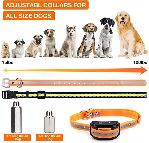 Ошейники Pethood Shock для собак с 3 режимами вибрации, звукового сигнала - Ошейник для дрессировки собак из ТПУ и нейлона - фото 3