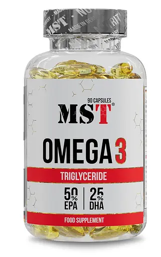 Риб'ячий жир MST Nutrition Omega 3 Triglyceride, 90 капсул для серця і мозку