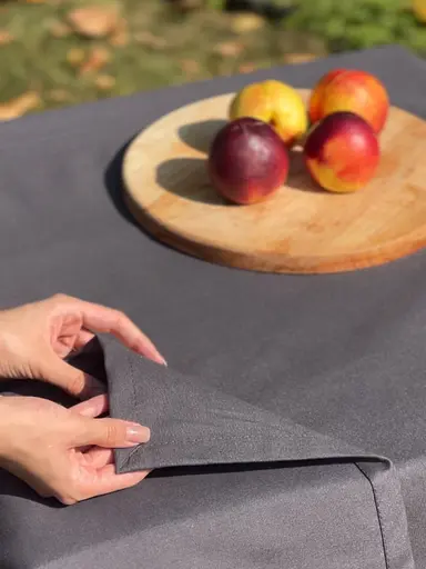 Водоотталкивающая cкатерть Мокрый асфальт 200х120 см (+ 5 салфеток 30х40) - фото 9