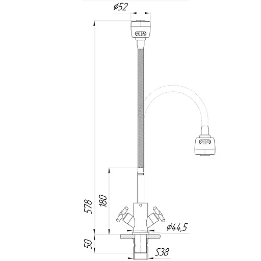 Змішувач для кухні Globus Lux DUKAT SD4-G203S - фото 4