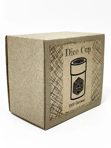 Настольная игра Планета Ігор Чаша для кубиков D20 (коричневая) (Dice cup D20 brown) (pi-dc005) - фото 9