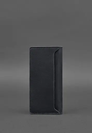 Кожаный портмоне-купюрник 11.0 темно-синий Crazy Horse - фото 5