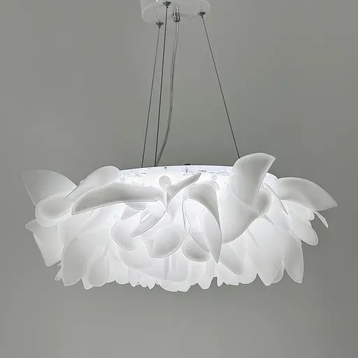 Світильник стельовий біла квітка з органічного пластику | Арт. MJ 181-530 | Line F - фото 5