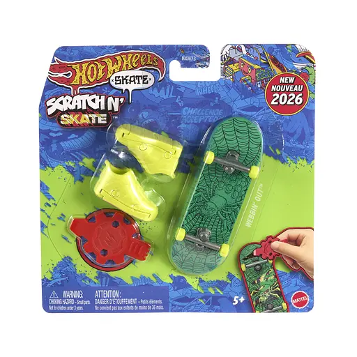 Скейт із взуттям для пальчиків Hot Wheels Круте перетворення Hot Wheels в асортименті (HXM73) - фото 6