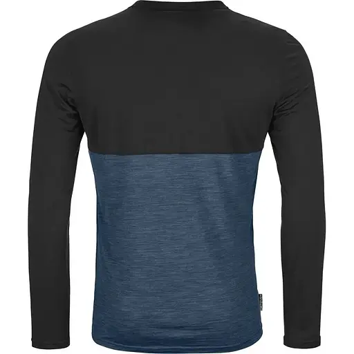 Кофта Ortovox 150 Cool Logo LS M XL Чорна/Синя (1054-025.001.1211) - фото 2