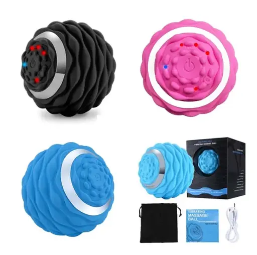 Масажний вібраційний м'яч куля (діаметр 9,5 см) - фото 7