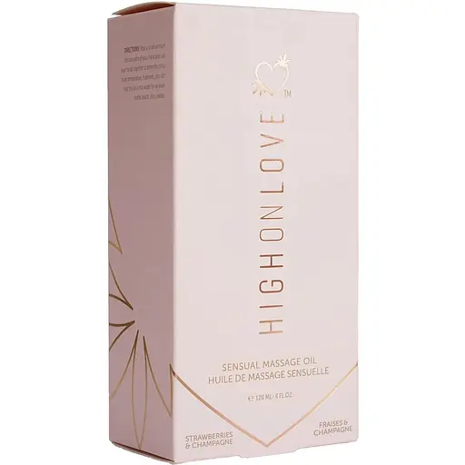 Масажна олія HighOnLove Massage Oil - Strawberry & Champagne (120 мл) - фото 3