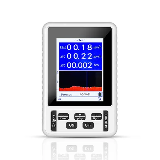 Дозиметр радіації побутовий радіометр лічильник Гейгера Nectronix BR-9B-XR1, білий (101011) - фото 3