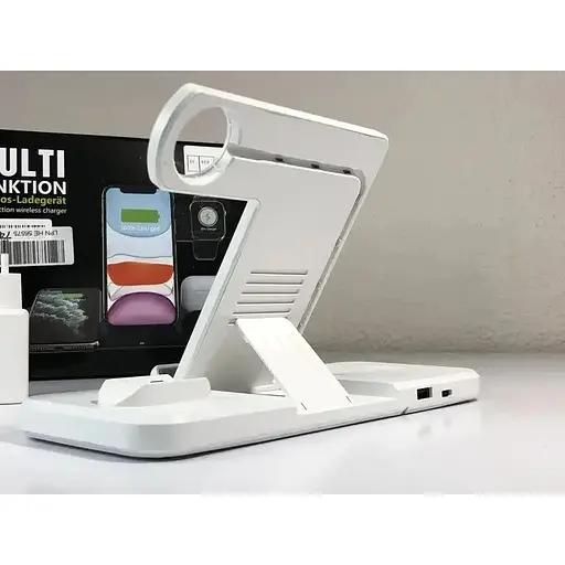 Бездротовий зарядний пристрій AMZLIFE 4 в 1 - фото 2