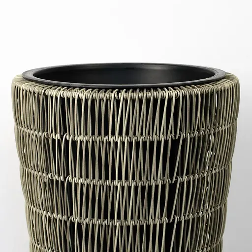 Кашпо Engard зі штучного ротангу 33х33x65 см (HA-02) - фото 2